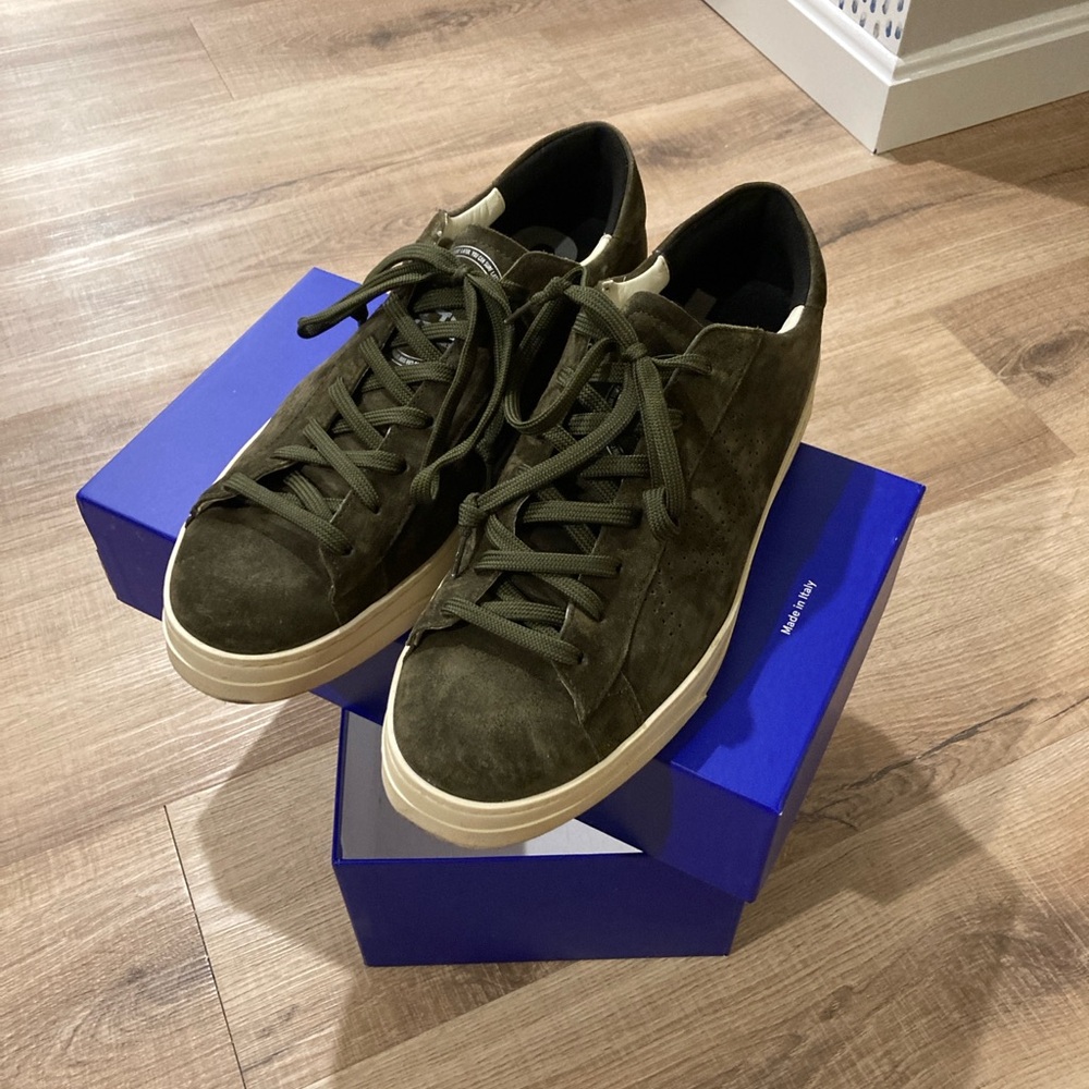 P448 Men's Dark Green Suede Sneakers